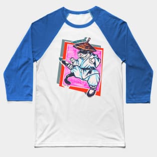 Kung Fu kitty Baseball T-Shirt